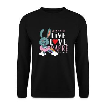 Ballet Ballerine Danse Danse Danse Ballet Cadeau - Sweat-shirt Unisexe - noir - Devant - Alina (178cm) & Michal (187cm)