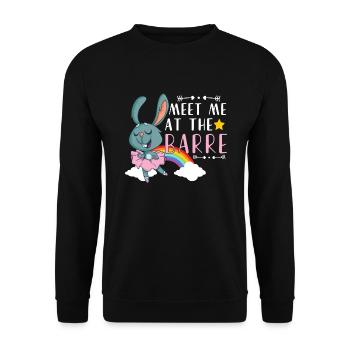 Ballet Ballerine Danse Danse Danse Ballet Cadeau - Sweat-shirt Unisexe - noir - Devant - Alina (178cm) & Michal (187cm)