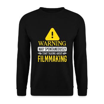 writer producer actor director filmmaker - Unisex Pullover - Schwarz - Vorne - Alina (178cm) & Michal (187cm)