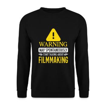 writer producer actor director filmmaker - Unisex Pullover - Schwarz - Vorne - Alina (178cm) & Michal (187cm)