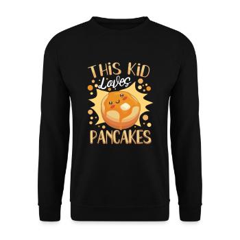 Pancake Maker Pancake Lover Drôle de gaufre - Sweat-shirt Unisexe - noir - Devant - Alina (178cm) & Michal (187cm)