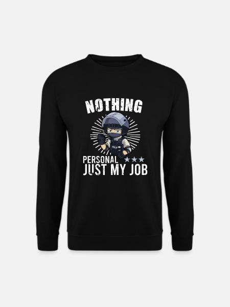 Police Cop Officer Police Office - Unisex Pullover - Schwarz