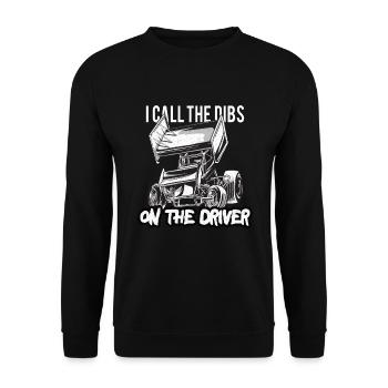 Sprint Car Mom Dirt Track Racing Race Day - Unisex Sweatshirt - black - Front - Alina (178cm) & Michal (187cm)