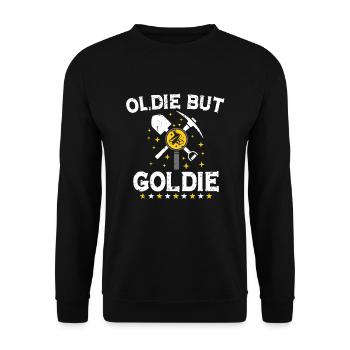 Gold Diggers Gold Mining Gold Panning Gold Mine - Unisex Sweatshirt - black - Front - Alina (178cm) & Michal (187cm)