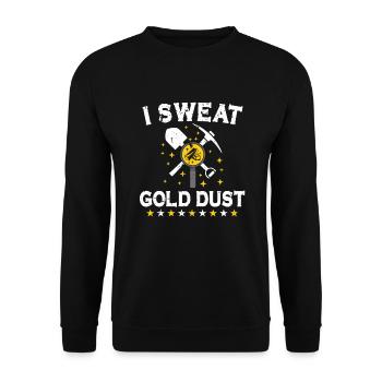 Gold Diggers Gold Mining Gold Panning Gold Mine - Unisex Sweatshirt - black - Front - Alina (178cm) & Michal (187cm)