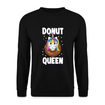 Donut Doughnut Baking Cake Baker - Unisex Pullover - Schwarz - Vorne - Alina (178cm) & Michal (187cm)