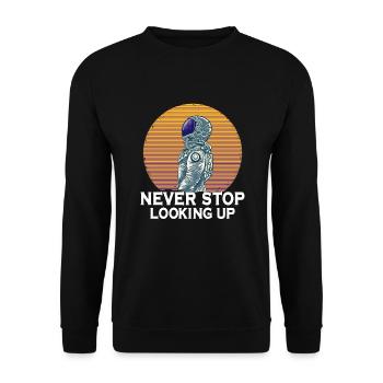 Astronaute Astronomie Système Solaire Espace Enfants - Sweat-shirt Unisexe - noir - Devant - Alina (178cm) & Michal (187cm)