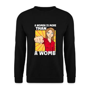 Féminisme Pouvoir des femmes Pro-choix Pro Avortement - Sweat-shirt Unisexe - noir - Devant - Alina (178cm) & Michal (187cm)