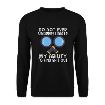 True Crime Murder Spy Crime Intérêt Idée cadeau - Sweat-shirt Unisexe - noir - Devant - Alina (178cm) & Michal (187cm)