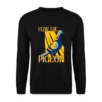 Pigeon Pigeon Racing Pigeon Racer Pigeon Keeper - Unisex Sweatshirt - black - Front - Alina (178cm) & Michal (187cm)