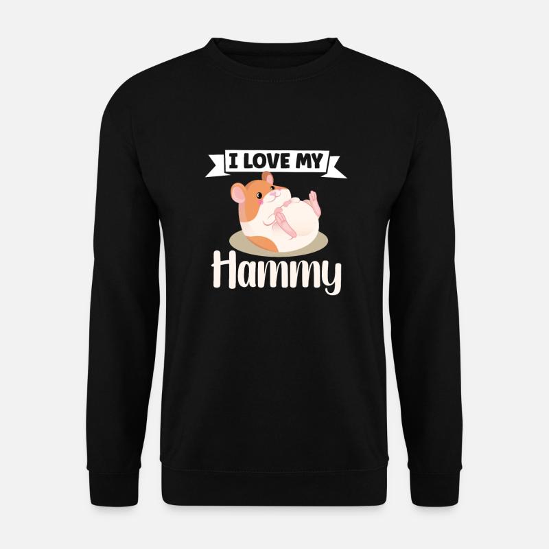 Hamster Fan Hamster Lover Hamsters - Unisex Pullover - Schwarz