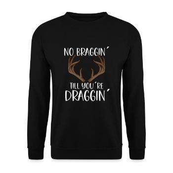 Deer Hunting Hunting Season Buck Hunting - Unisex Sweatshirt - black - Front - Alina (178cm) & Michal (187cm)