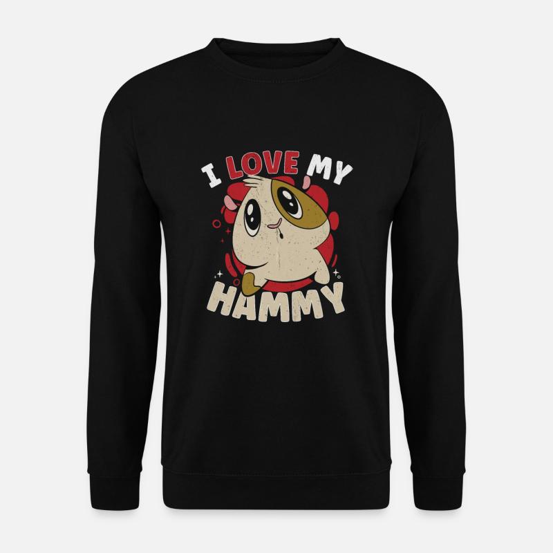 Hamster Fan Hamster Lover Hamsters - Unisex Pullover - Schwarz