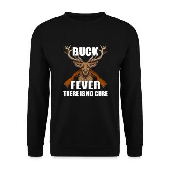 Deer Hunting Hunting Season Buck Hunting - Unisex Sweatshirt - black - Front - Alina (178cm) & Michal (187cm)