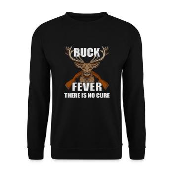 Deer Hunting Hunting Season Buck Hunting - Unisex Sweatshirt - black - Front - Alina (178cm) & Michal (187cm)
