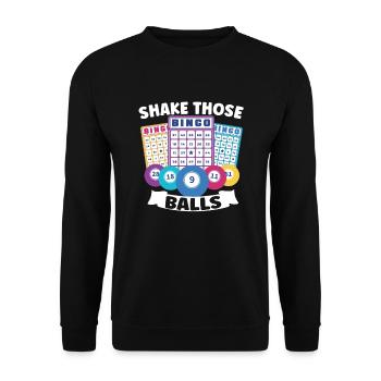 Bingo Jeu de cartes Grand-mère Bingo Joueur Bingo Cartes - Sweat-shirt Unisexe - noir - Devant - Alina (178cm) & Michal (187cm)