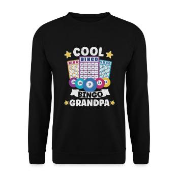 Bingo Jeu de cartes Grand-mère Bingo Joueur Bingo Cartes - Sweat-shirt Unisexe - noir - Devant - Alina (178cm) & Michal (187cm)