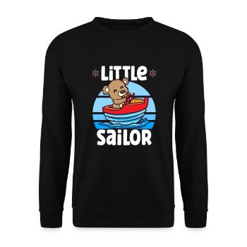 Voilier Voilier Bateau Kid Enfant Yacht Bateau - Sweat-shirt Unisexe - noir - Devant - Alina (178cm) & Michal (187cm)