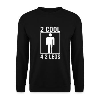 Handicapped Wheelchair Cyborg Leg Arm Amputee - Unisex Pullover - Schwarz - Vorne - Alina (178cm) & Michal (187cm)