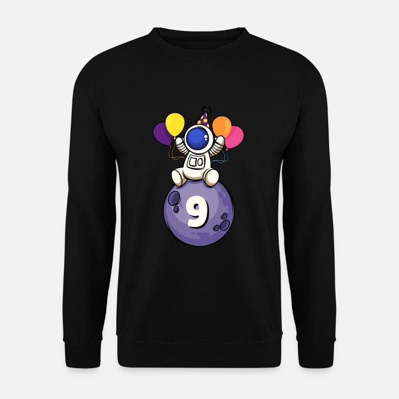 9 ans espace anniversaire 9. - Sweat-shirt Unisexe - noir