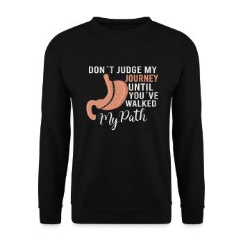 Sleeve gastrectomy Sleeve gastrectomy - Unisex Sweatshirt - black - Front - Alina (178cm) & Michal (187cm)