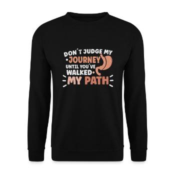 Sleeve gastrectomy Sleeve gastrectomy - Unisex Sweatshirt - black - Front - Alina (178cm) & Michal (187cm)
