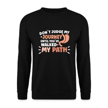 Sleeve gastrectomy Sleeve gastrectomy - Unisex Sweatshirt - black - Front - Alina (178cm) & Michal (187cm)