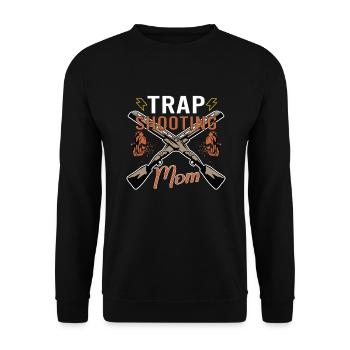 Clay pigeon shooting Clay pigeon shooting shooting - Unisex Sweatshirt - black - Front - Alina (178cm) & Michal (187cm)