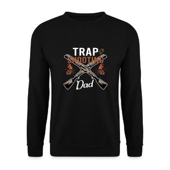 Clay pigeon shooting Clay pigeon shooting shooting - Unisex Sweatshirt - black - Front - Alina (178cm) & Michal (187cm)