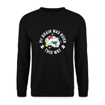 Autism Awareness Autism Disease Autistic Poison - Unisex Sweatshirt - black - Front - Alina (178cm) & Michal (187cm)