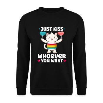 Lgbtq Transgender Gay Lesbian Feminismus Feminist - Unisex Pullover - Schwarz - Vorne - Alina (178cm) & Michal (187cm)