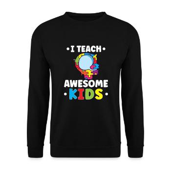 Sonderschullehrer Sped Teacher Inclusion - Unisex Pullover - Schwarz - Vorne - Alina (178cm) & Michal (187cm)