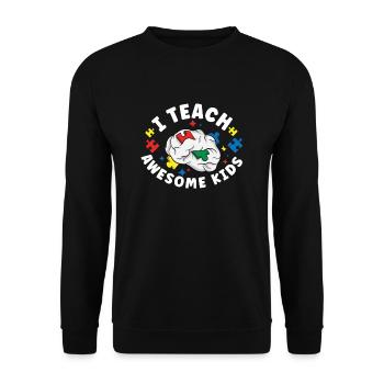Sonderschullehrer Sped Teacher Inclusion - Unisex Pullover - Schwarz - Vorne - Alina (178cm) & Michal (187cm)