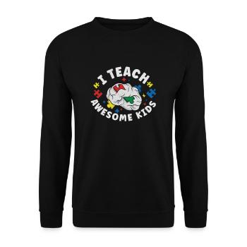 Sonderschullehrer Sped Teacher Inclusion - Unisex Pullover - Schwarz - Vorne - Alina (178cm) & Michal (187cm)