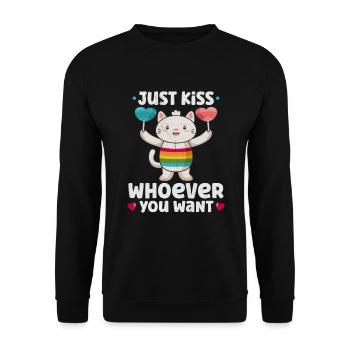 Lgbtq Transgender Gay Lesbian Feminismus Feminist - Unisex Pullover - Schwarz - Vorne - Alina (178cm) & Michal (187cm)