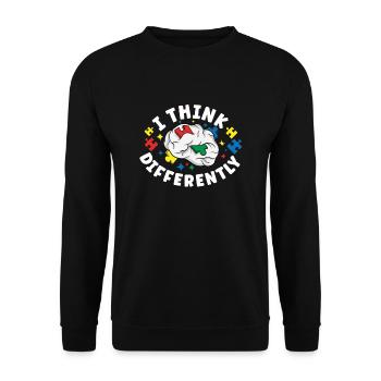 Autism Awareness Autism Disease Autistic Gift - Unisex Pullover - Schwarz - Vorne - Alina (178cm) & Michal (187cm)