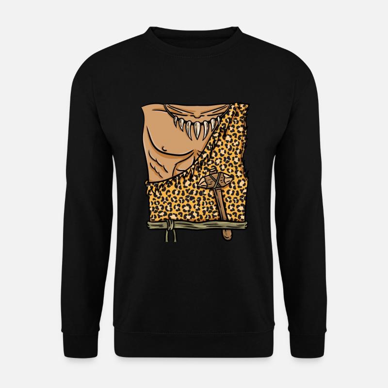 Höhlenmensch Kostüm Halloween - Unisex Pullover - Schwarz