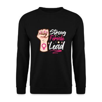 Féminisme féministe Acteur Théâtre Professeur d’art dramatique - Sweat-shirt Unisexe - noir - Devant - Alina (178cm) & Michal (187cm)