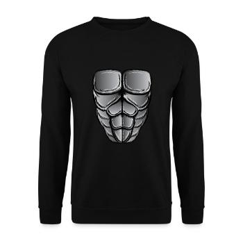 Gorilla Costume Halloween - Unisex Sweatshirt - black - Front - Alina (178cm) & Michal (187cm)