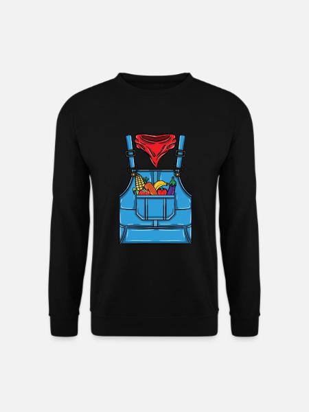 Farmer Costume Halloween - Unisex Sweatshirt - black