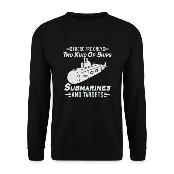 Submariner Definition Submarines Veteran Gift - Unisex Pullover - Schwarz - Vorne - Alina (178cm) & Michal (187cm)