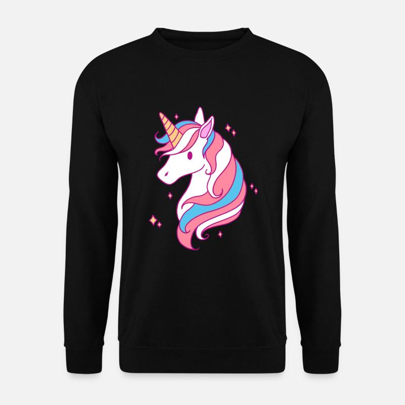 Trans Pride Licorne LGBT Trans Allié - Sweat-shirt Unisexe - noir