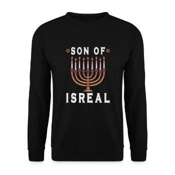 Israelite Jew Israelite Heritage Jewish Israel Jew - Unisex Sweatshirt - black - Front - Alina (178cm) & Michal (187cm)