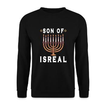 Israelite Jew Israelite Heritage Jewish Israel Jew - Unisex Sweatshirt - black - Front - Alina (178cm) & Michal (187cm)