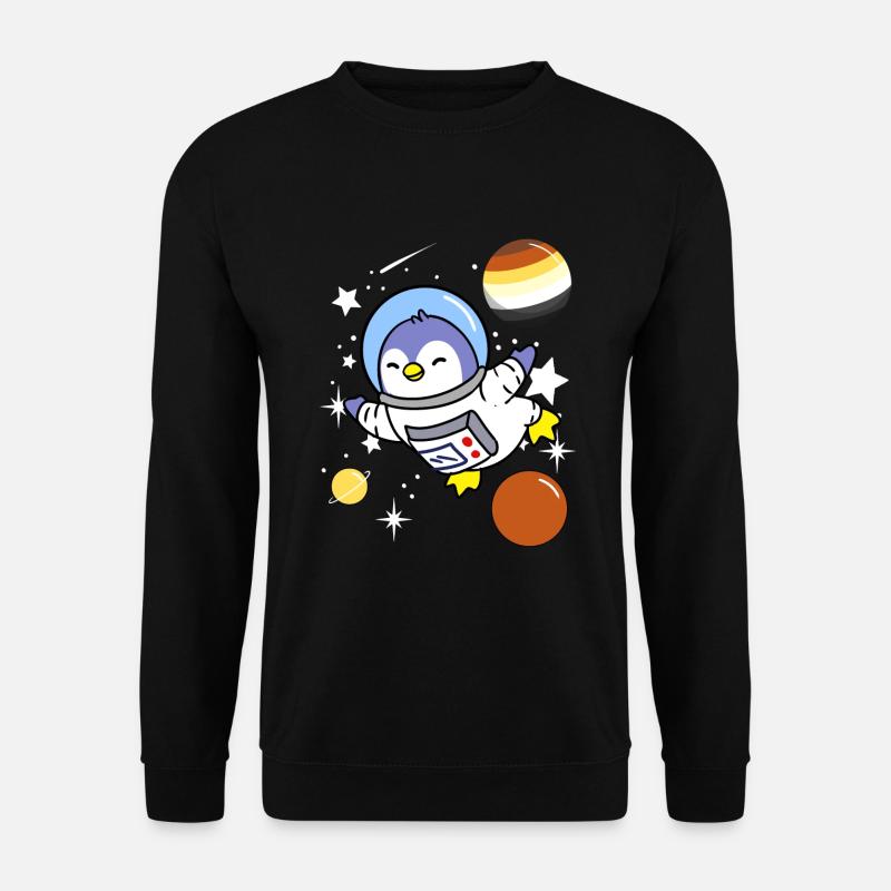 Penguin Astronaute Gay Bear Pride - Sweat-shirt Unisexe - noir