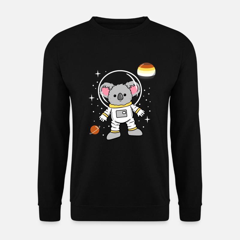Koala Astronaut Gay Bear Pride - Unisex Sweatshirt - black