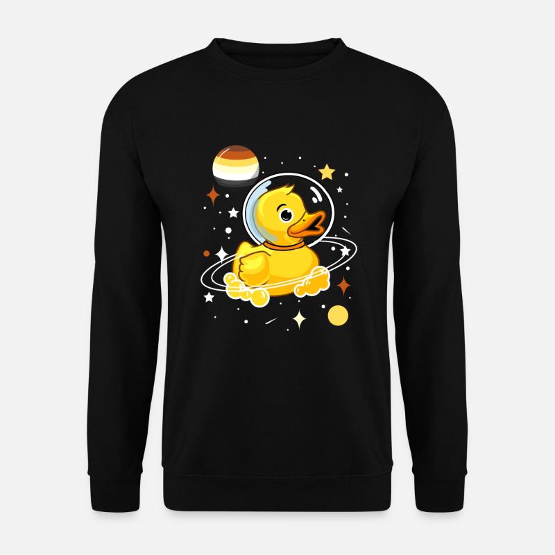 Enten Astronaut Gay Bear Pride - Unisex Pullover - Schwarz