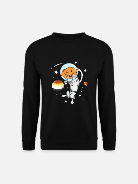 Hund Astronaut Gay Bear Pride - Unisex Pullover - Schwarz