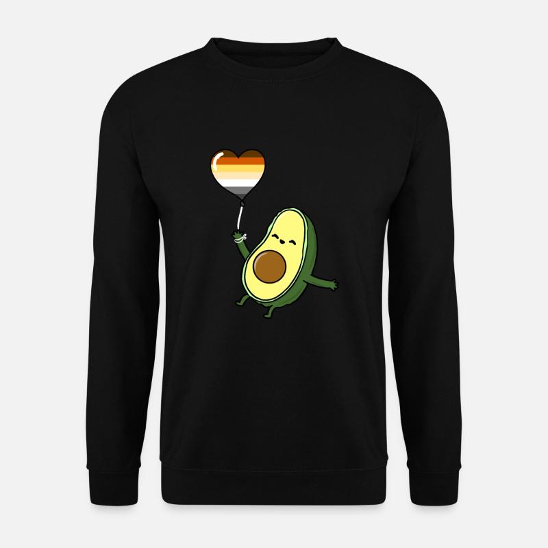 Avocado Balloon Gay Bear - Unisex Sweatshirt - black