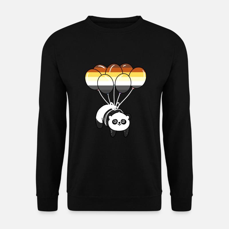 Panda Balloon Gay Bear Pride - Unisex Sweatshirt - black